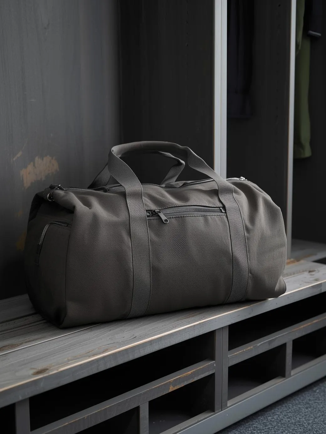 ZM Exports black gym bag with adjustable straps.